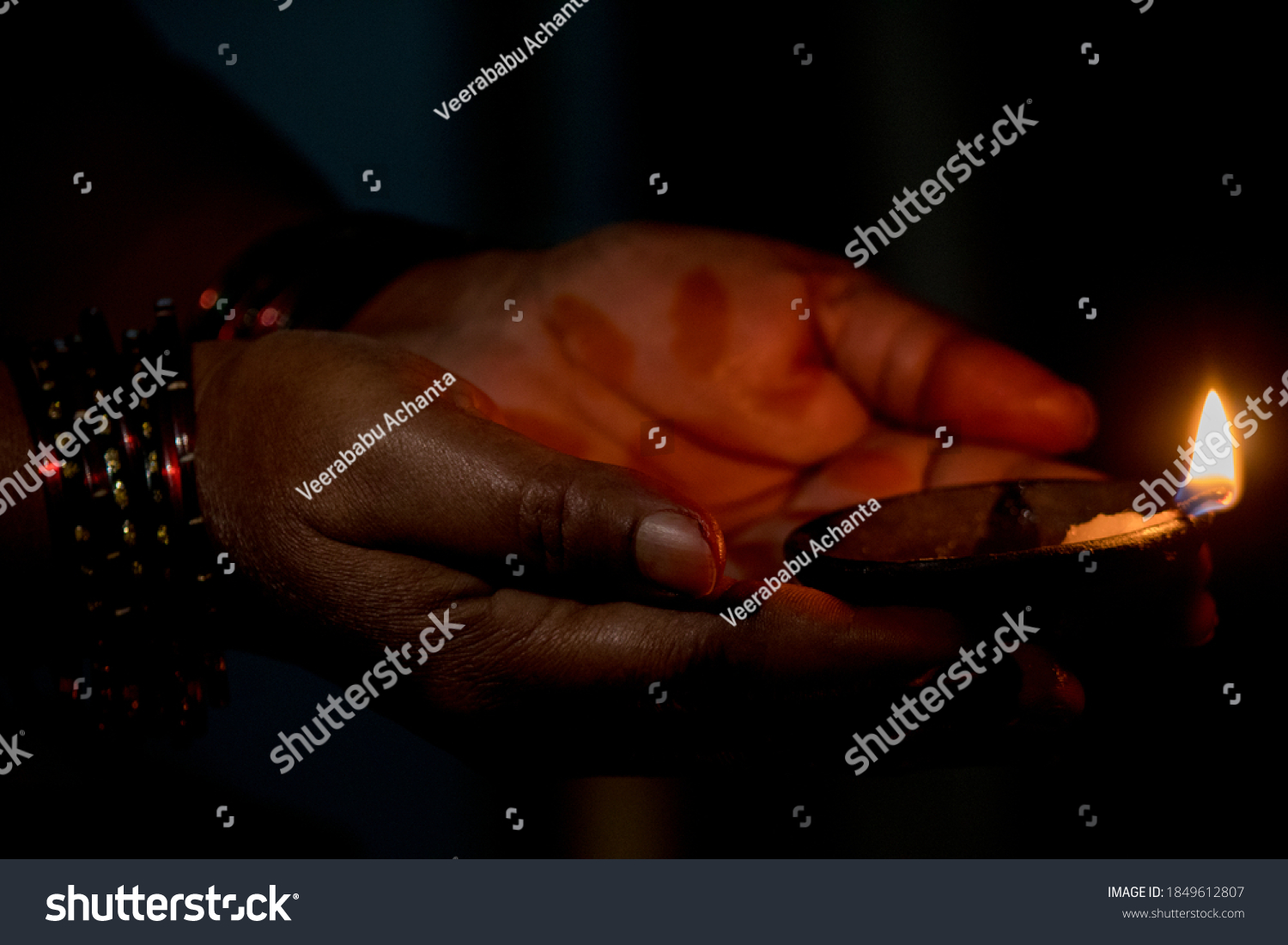 Diya Deepa Clay Cotton Wick Dipped Stock Photo 1849612807 | Shutterstock