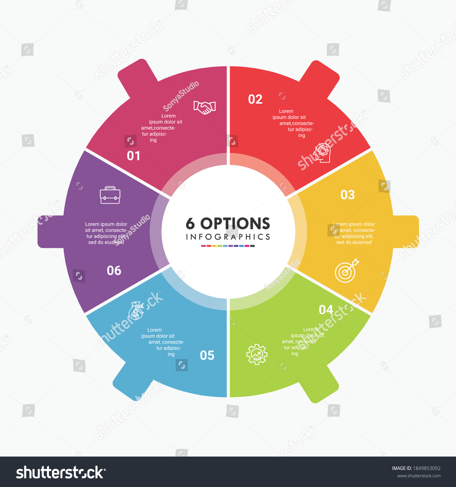 Sex Steps Circle Infographic This Infographics Stock Vector Royalty Free 1849853092 Shutterstock 0016