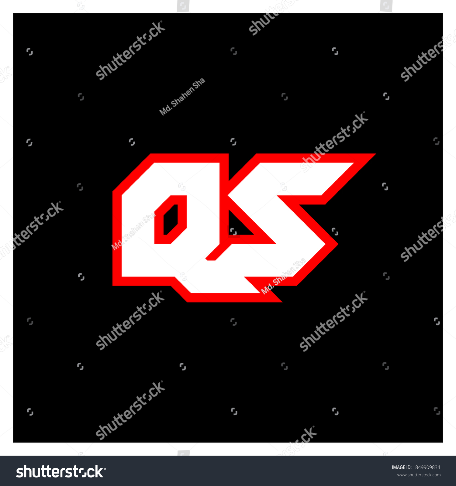 Qs Logo Design Initial Qs Letter Stock Vector (Royalty Free) 1849909834 ...