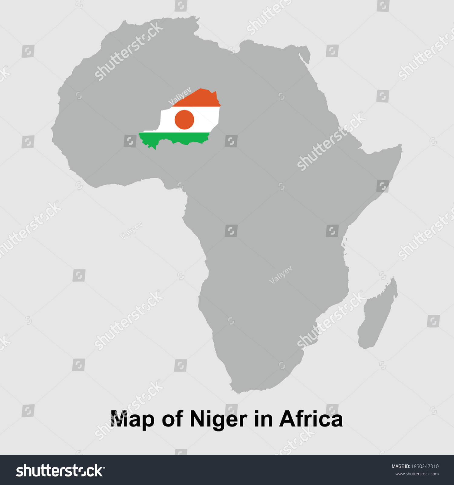 Map Nigeria Africa Isolated Vector Illustration Stock Vector Royalty Stock Vector Map Of Nigeria In Africa Isolated Vector Illustration 1850247010