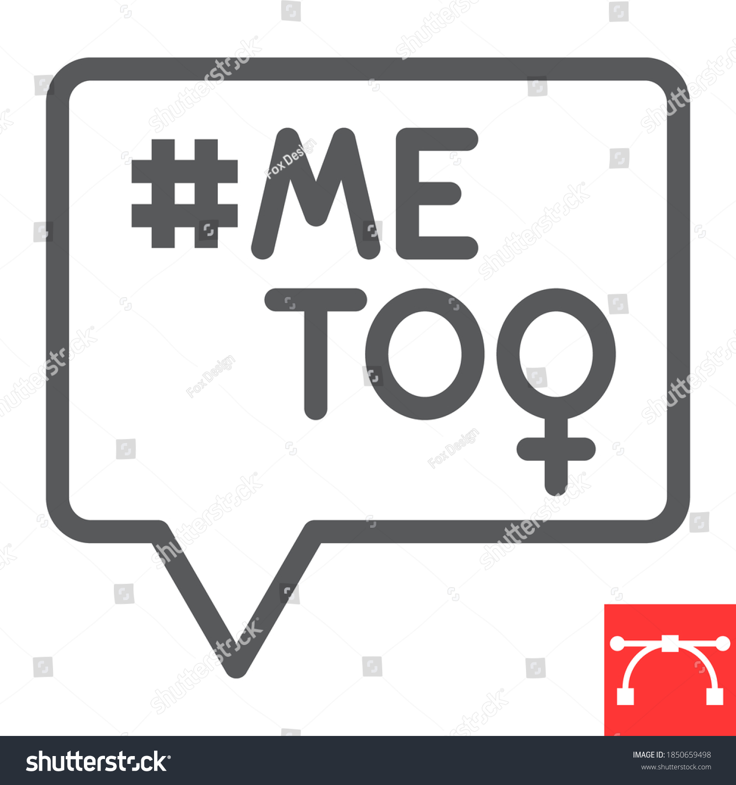 Me Line Icon Sexism Feminism Me Stock Vector Royalty Free 1850659498 Shutterstock 2929