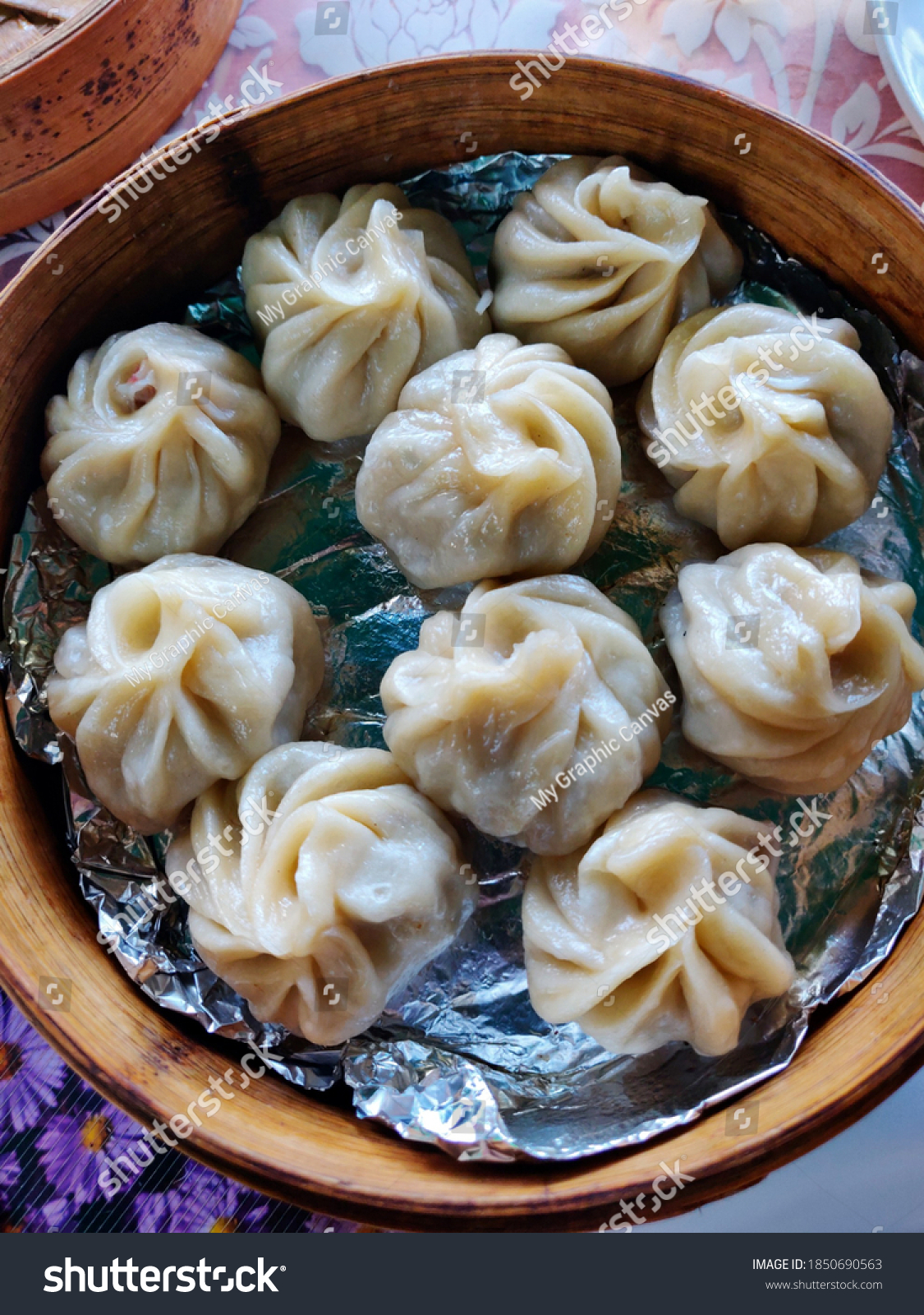 Beef Momos Wooden Steamer Stock Photo 1850690563 | Shutterstock