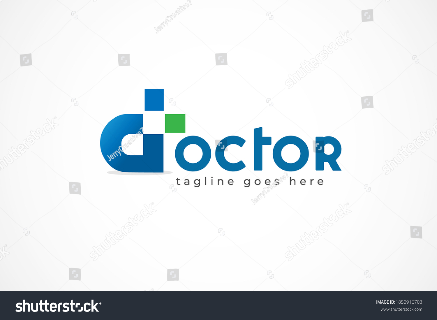 Letter D Medical Doctor Logo Letter Stock Vector (Royalty Free ...