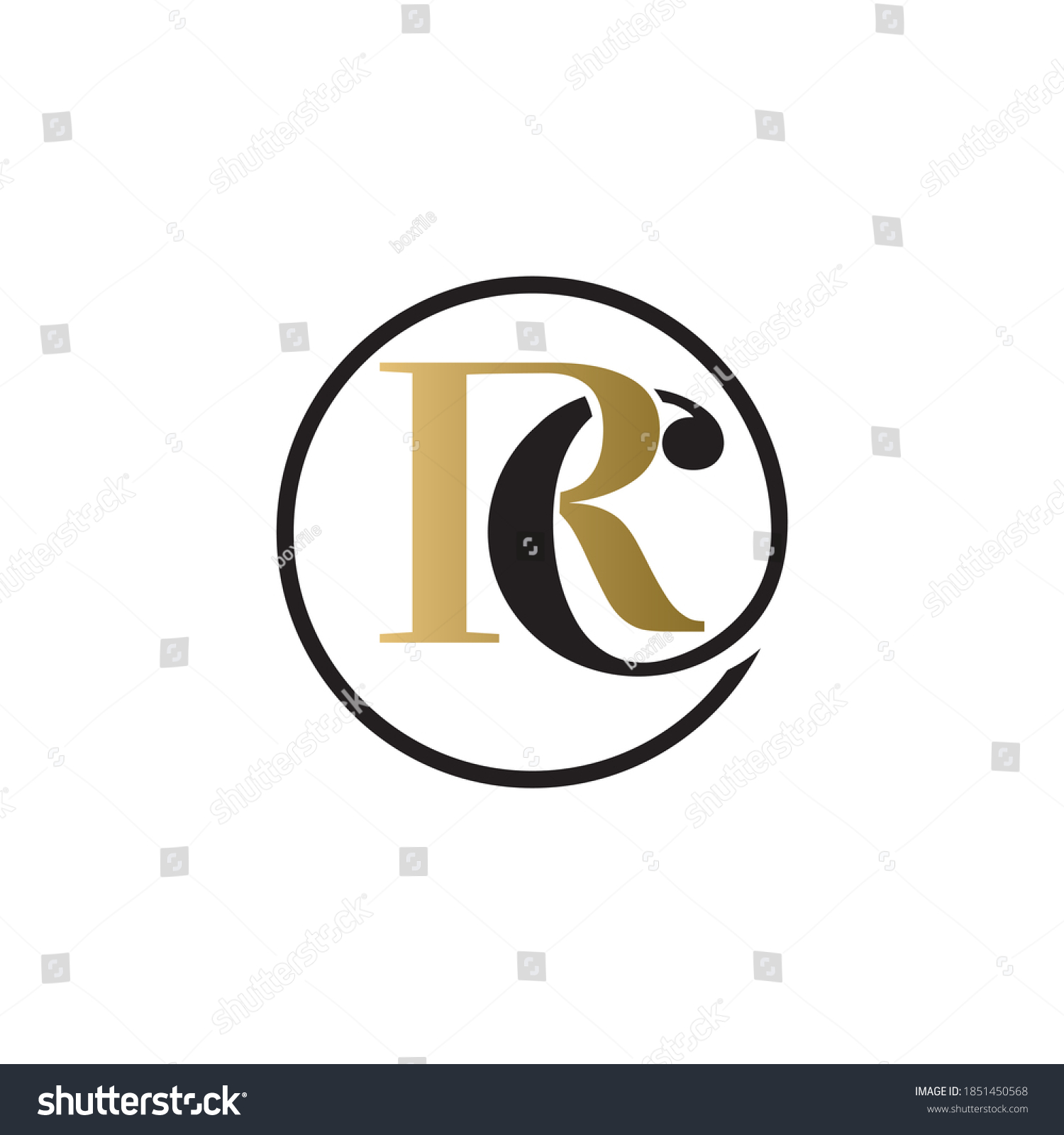 Rc Luxury Logo Design Vector Icon Stock Vector Royalty Free Shutterstock