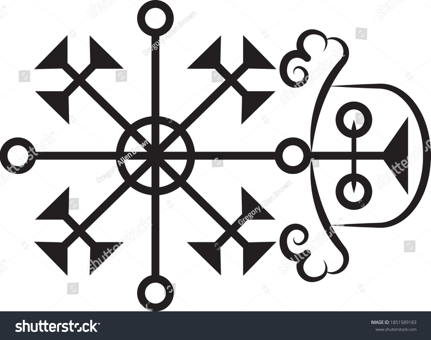 Vector Seal Valak Goetic Sigil Daemon Stock Vector Royalty Free