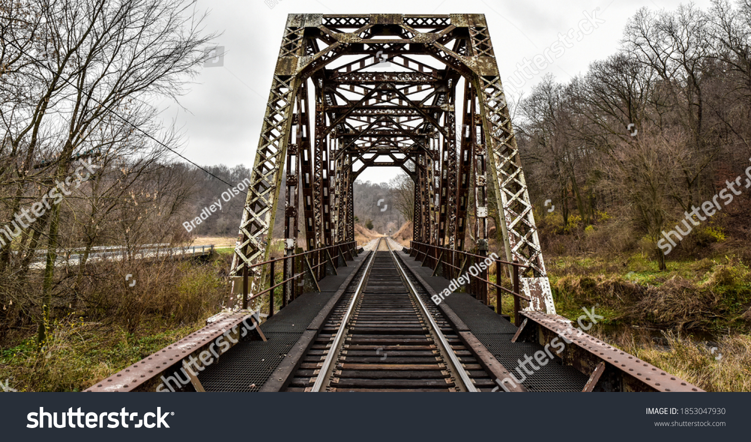 Railroad On Bridge Images Stock Photos Vectors Shutterstock