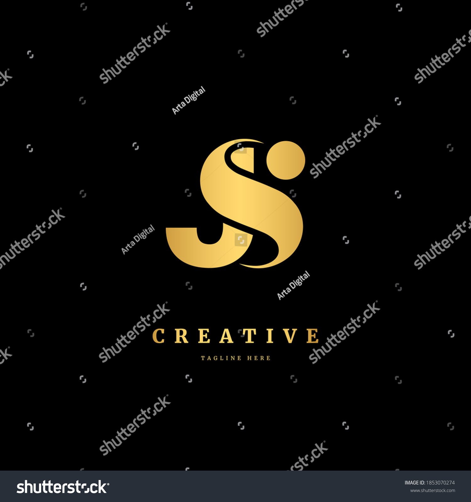 Initial Letter Js Logotype Monogram Logo Stock Vector (Royalty Free ...