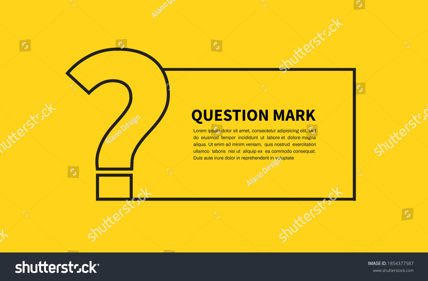 Question Mark Icon On Yellow Background Stock Vector (Royalty Free ...