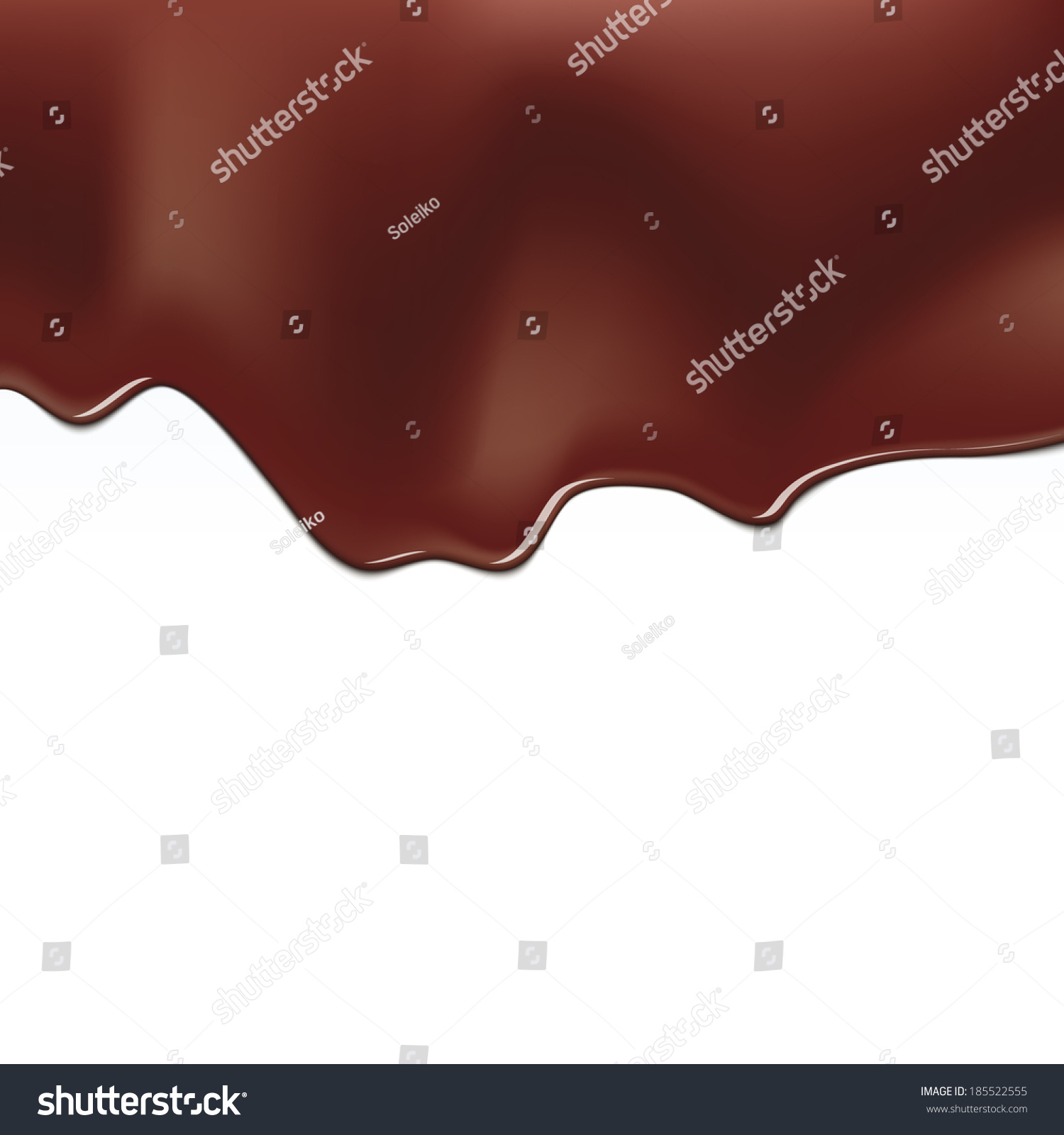 Melted Chocolate Dripping Background Stock Vector Royalty Free Shutterstock