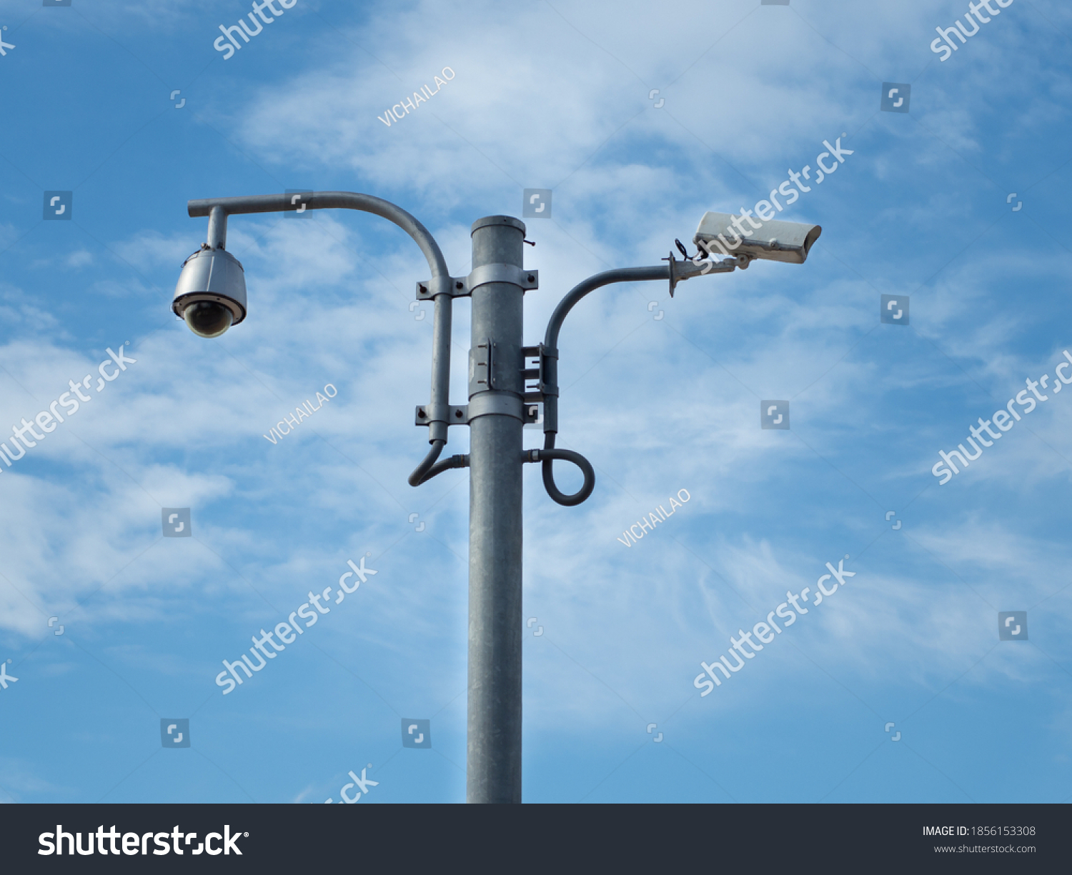 360 Degree Fish Eye Dome Cctv Stock Photo 1856153308 | Shutterstock