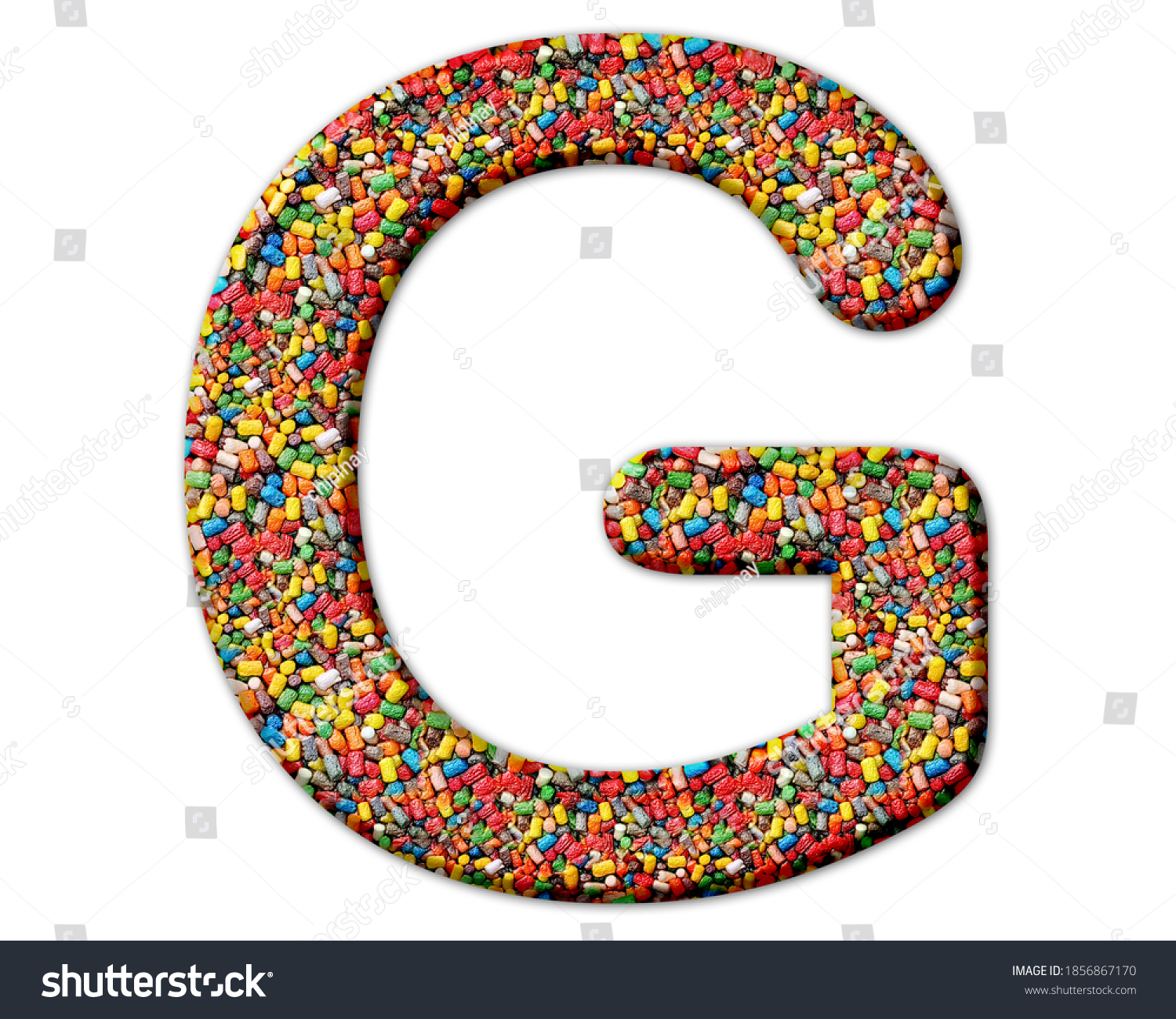 G Letter Logo Alphabet Candy Sweets Stock Illustration 1856867170 ...