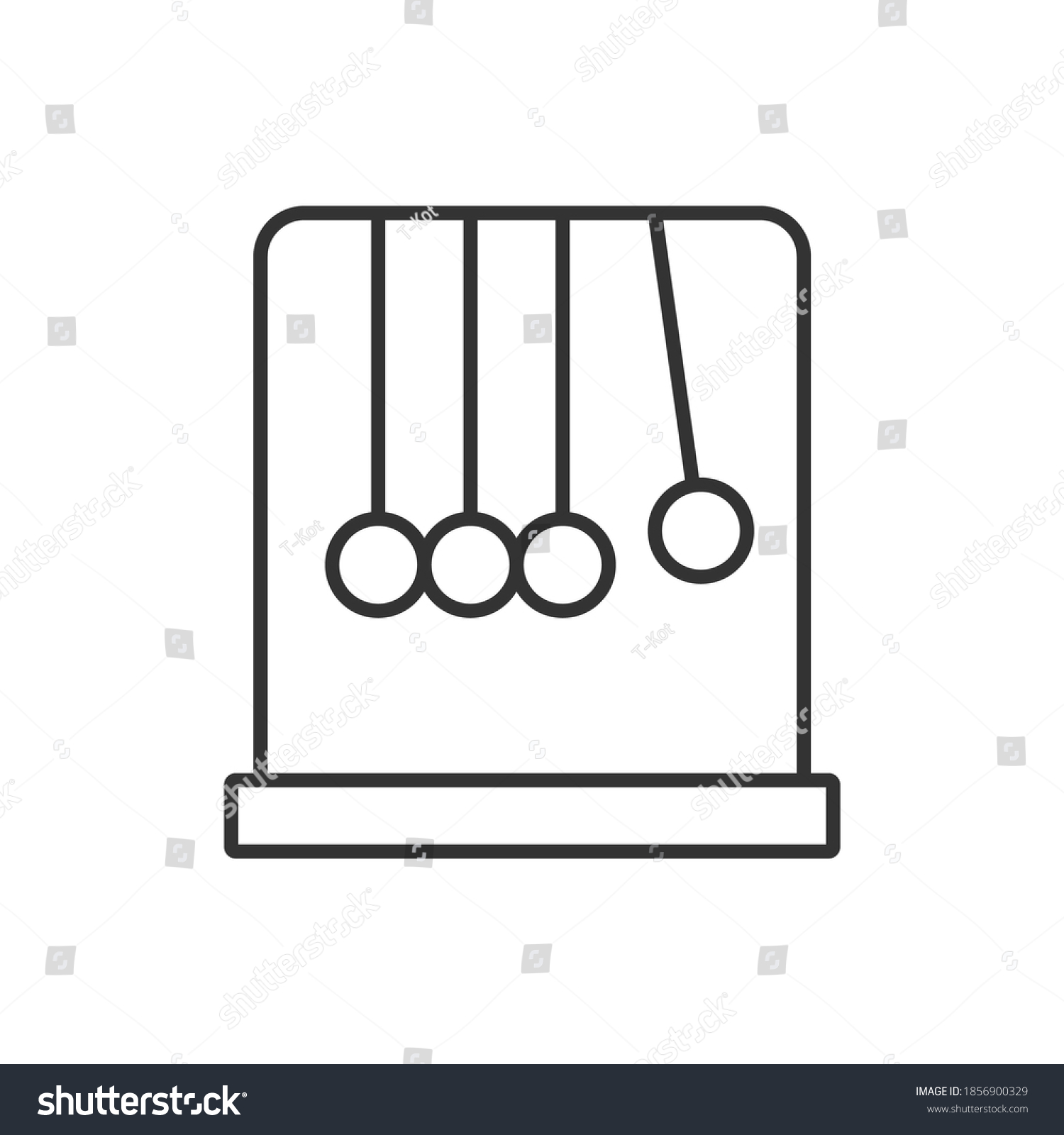 Pendulum Science Icon Vector Illustration Stock Vector (Royalty Free ...