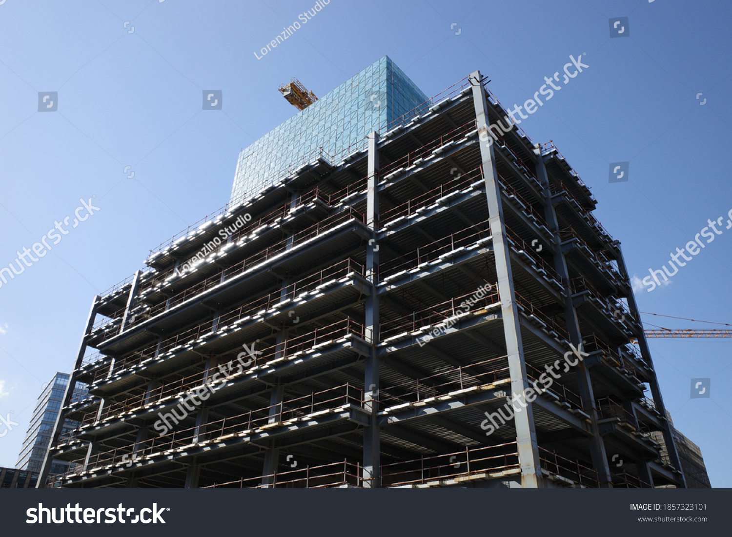 Shopping Mall Building Under Construction Stock Photo 1857323101 ...