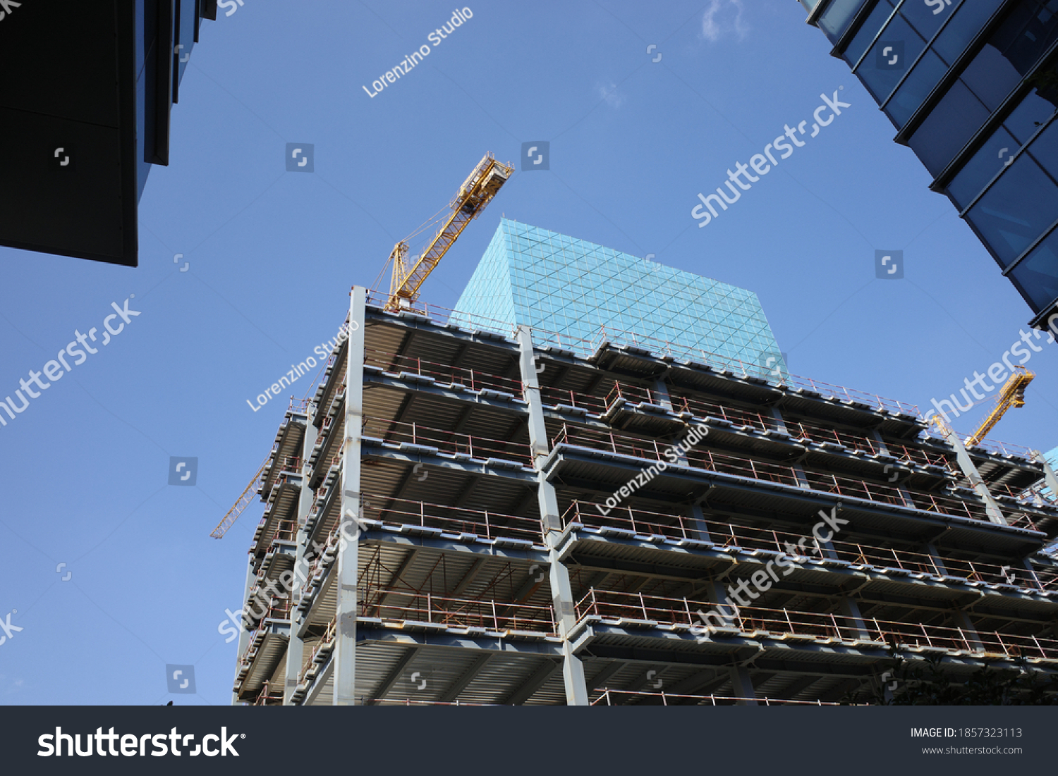 Shopping Mall Building Under Construction Stock Photo 1857323113 ...