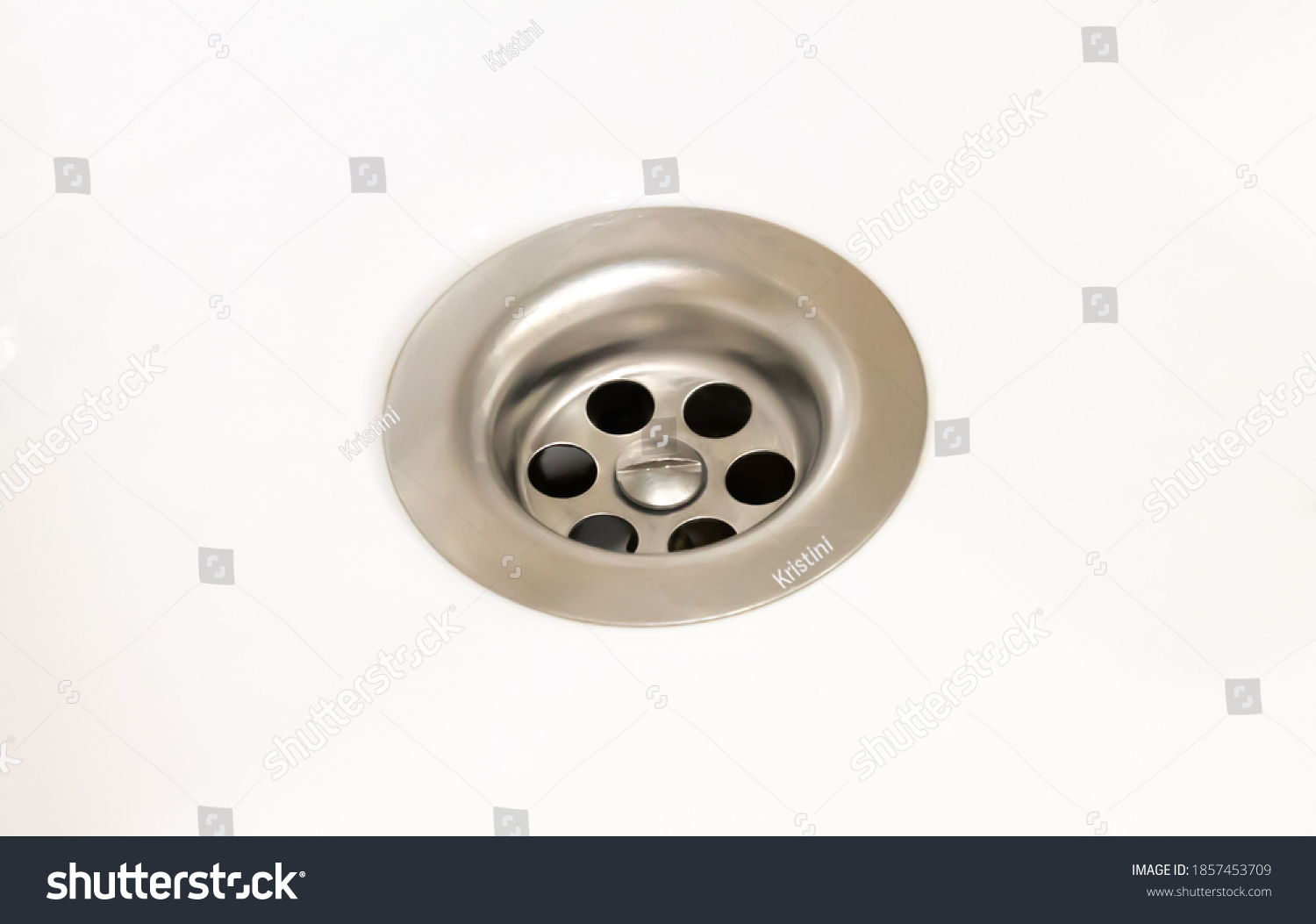 Bathroom Water Drain Sink Drain On Stock Photo 1857453709 | Shutterstock