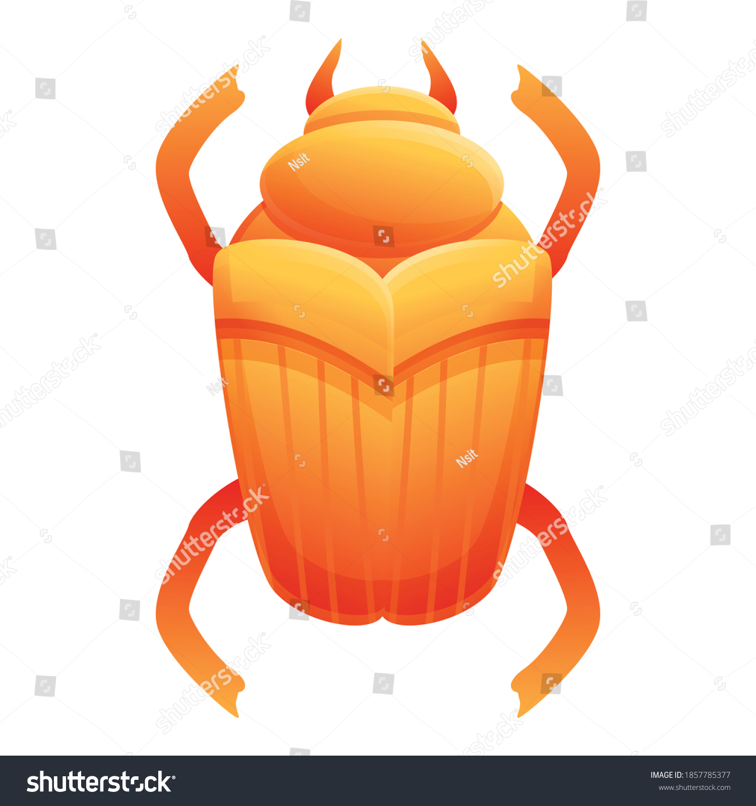 Culture Scarab Beetle Icon Cartoon Culture Stock Vector Royalty Free 1857785377 Shutterstock 7766