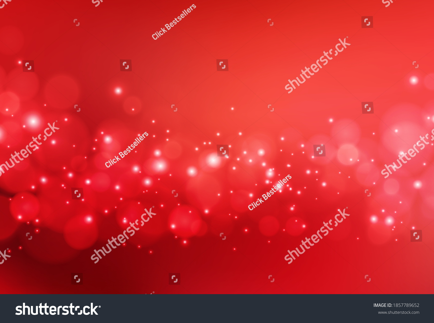 Christmas Abstract Red Background Bokeh Light Stock Vector (Royalty ...