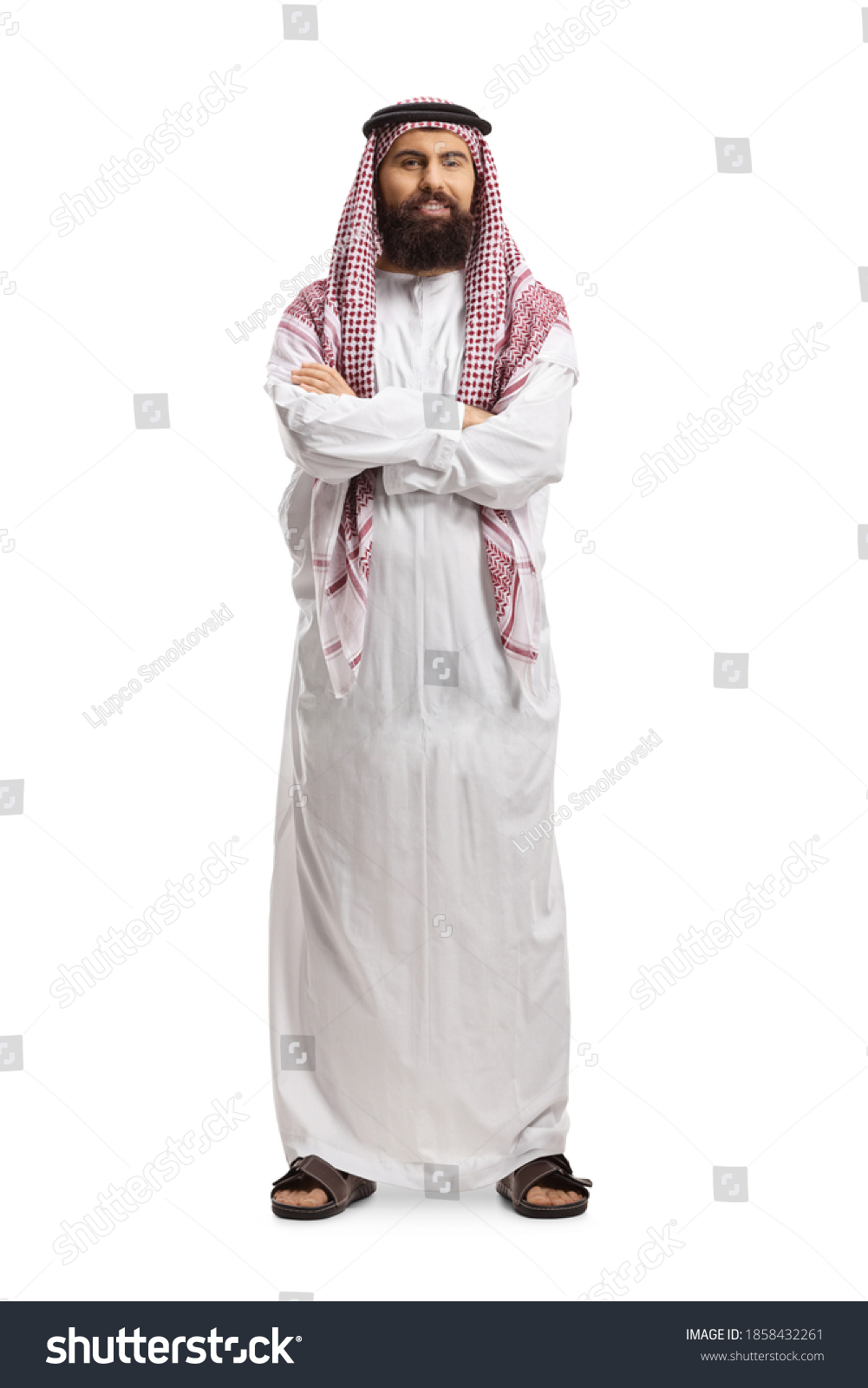 Full Length Portrait Saudi Arab Man Stock Photo 1858432261 | Shutterstock