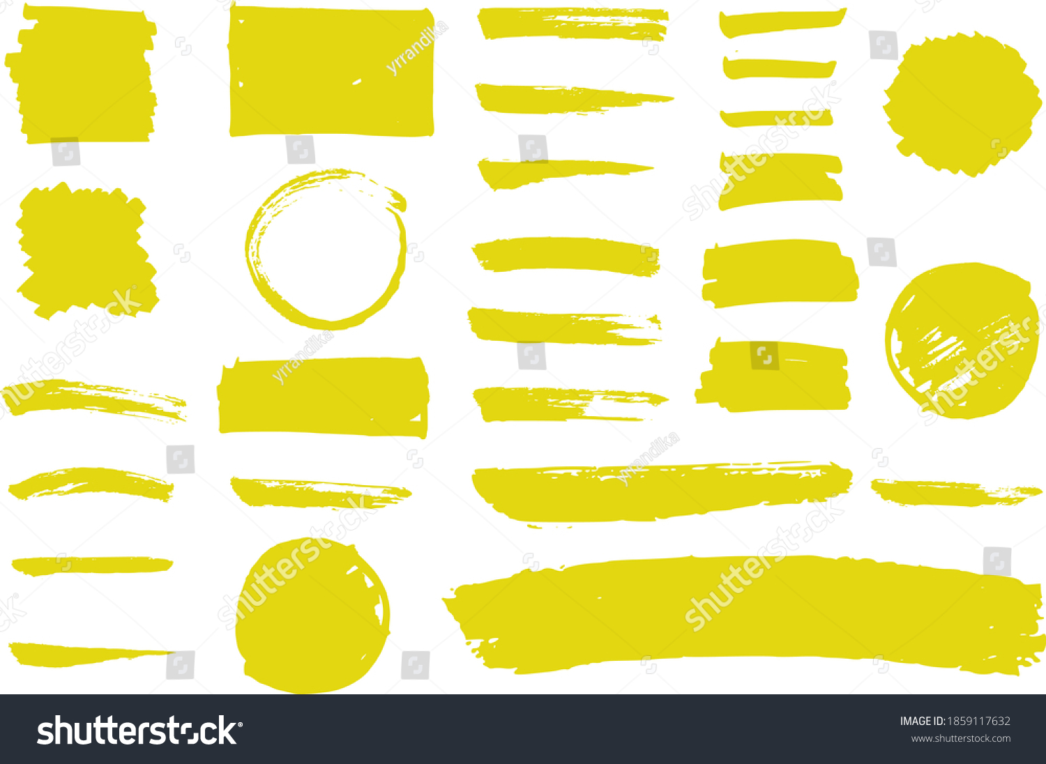 Red Watercolor Brush Stroke Collection Stock Illustration Shutterstock
