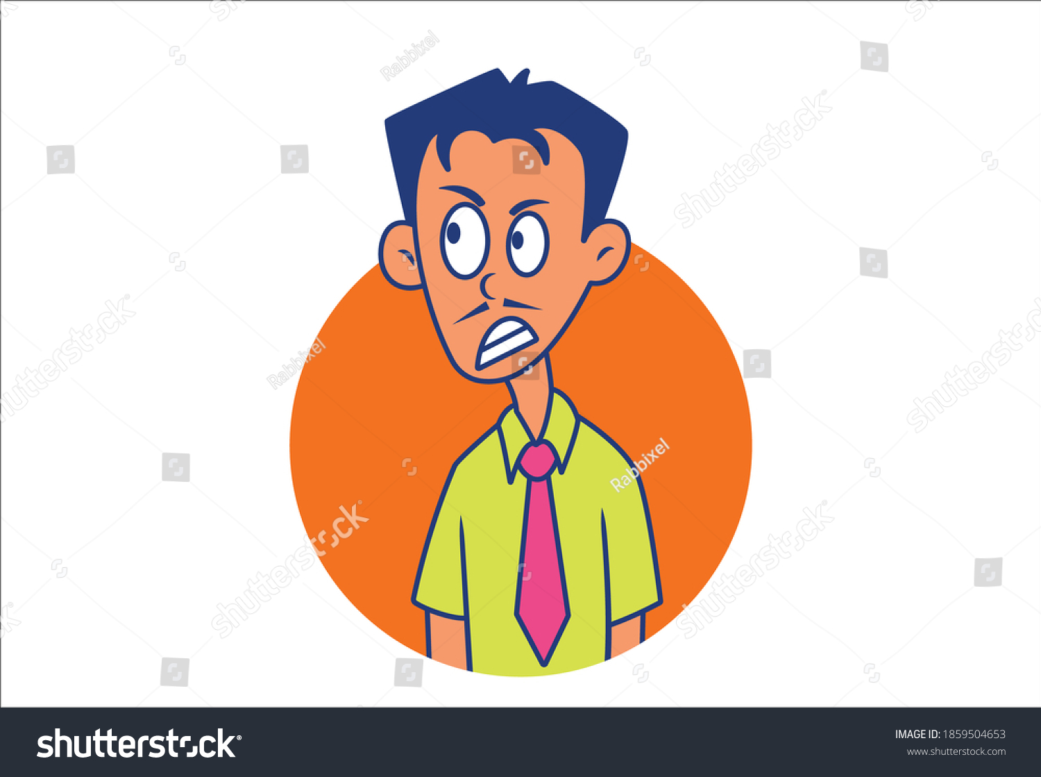 vector-cartoon-illustration-angry-young-man-stock-vector-royalty-free