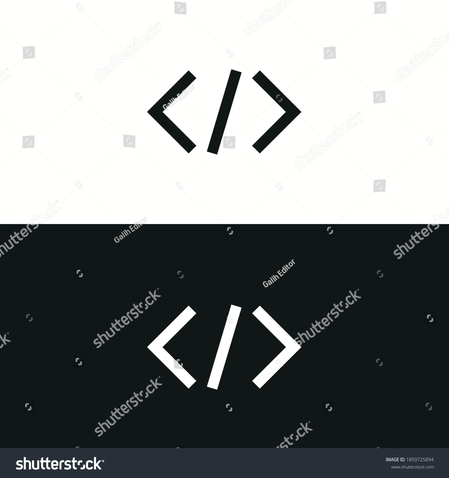 Programmer Logo Design Template Element Stock Vector (Royalty Free ...