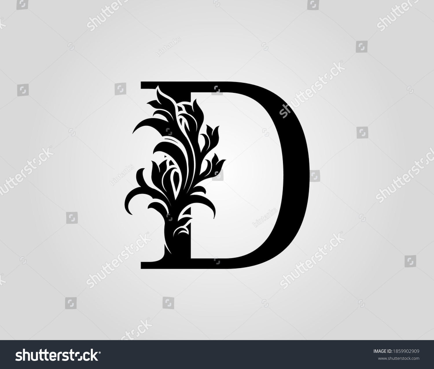 Monogram Letter D Luxury Logo Icon Stock Vector (Royalty Free ...