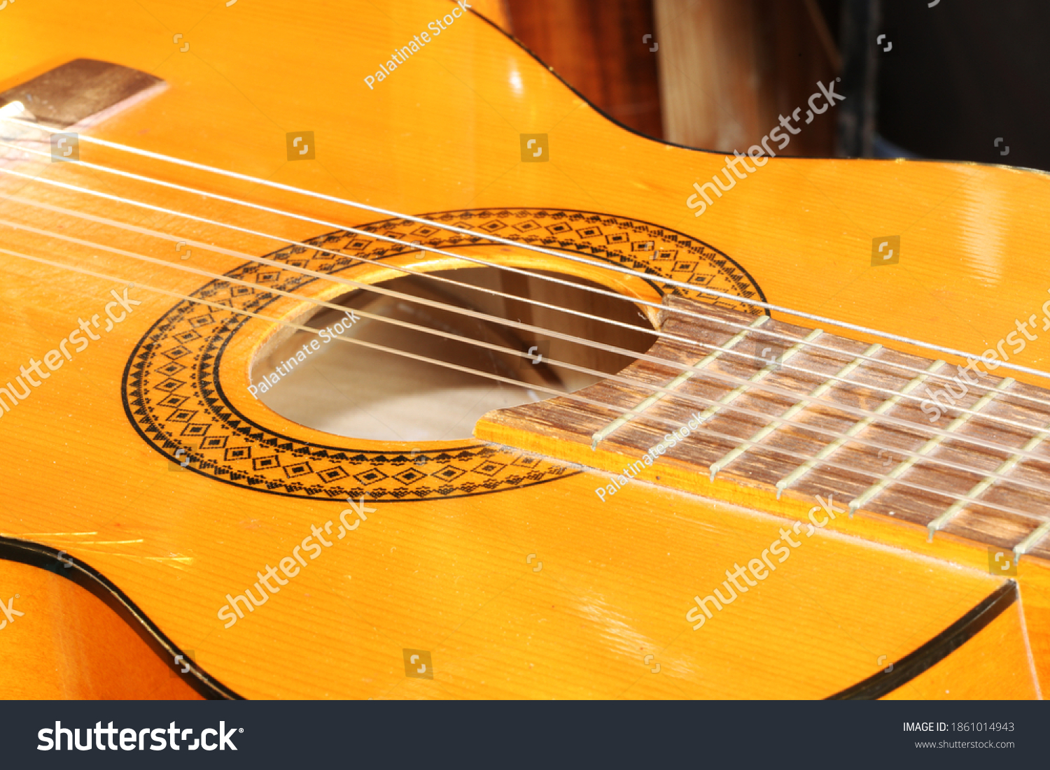 Close Guitar Stock Photo 1861014943 