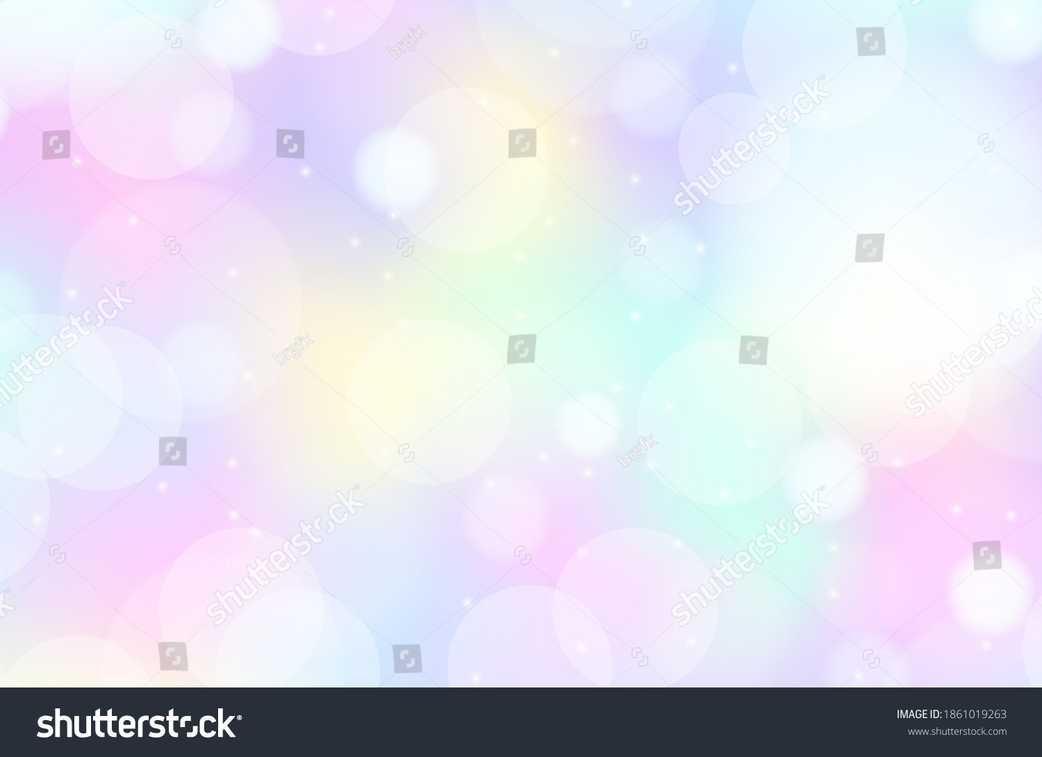 Rainbow Pastel Blurred Background Illustration Stock Vector Royalty