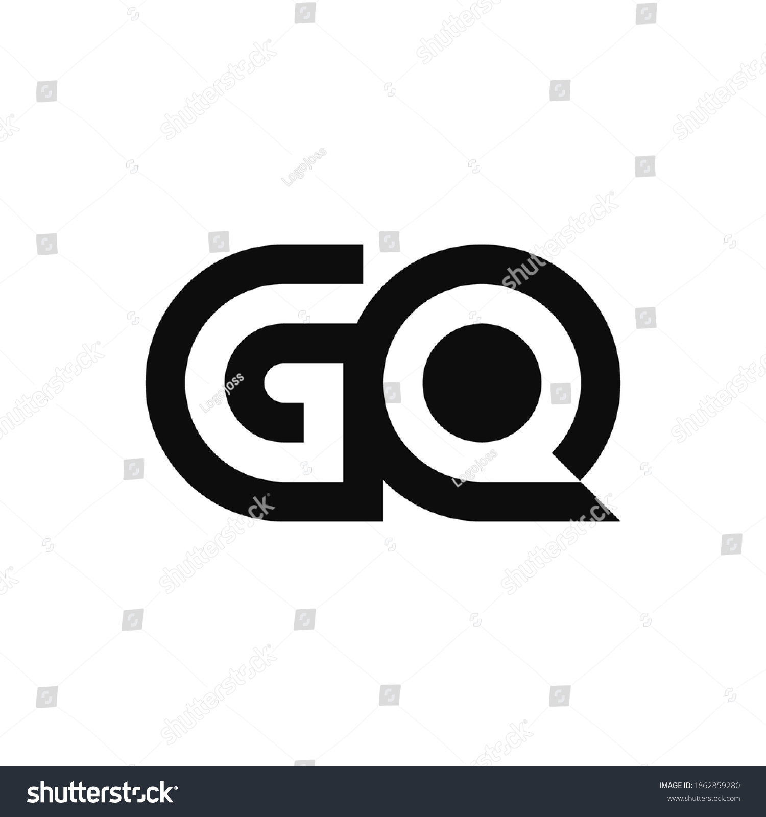 Letter Gq Initial Logo Template Stock Vector (Royalty Free) 1862859280 ...