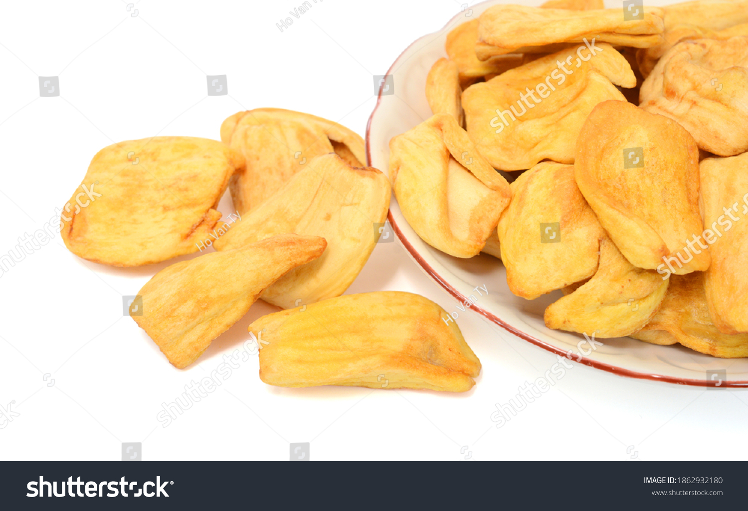 Vacuum Fried Jackfruit Chips Isolated On Stock Photo 1862932180 ...