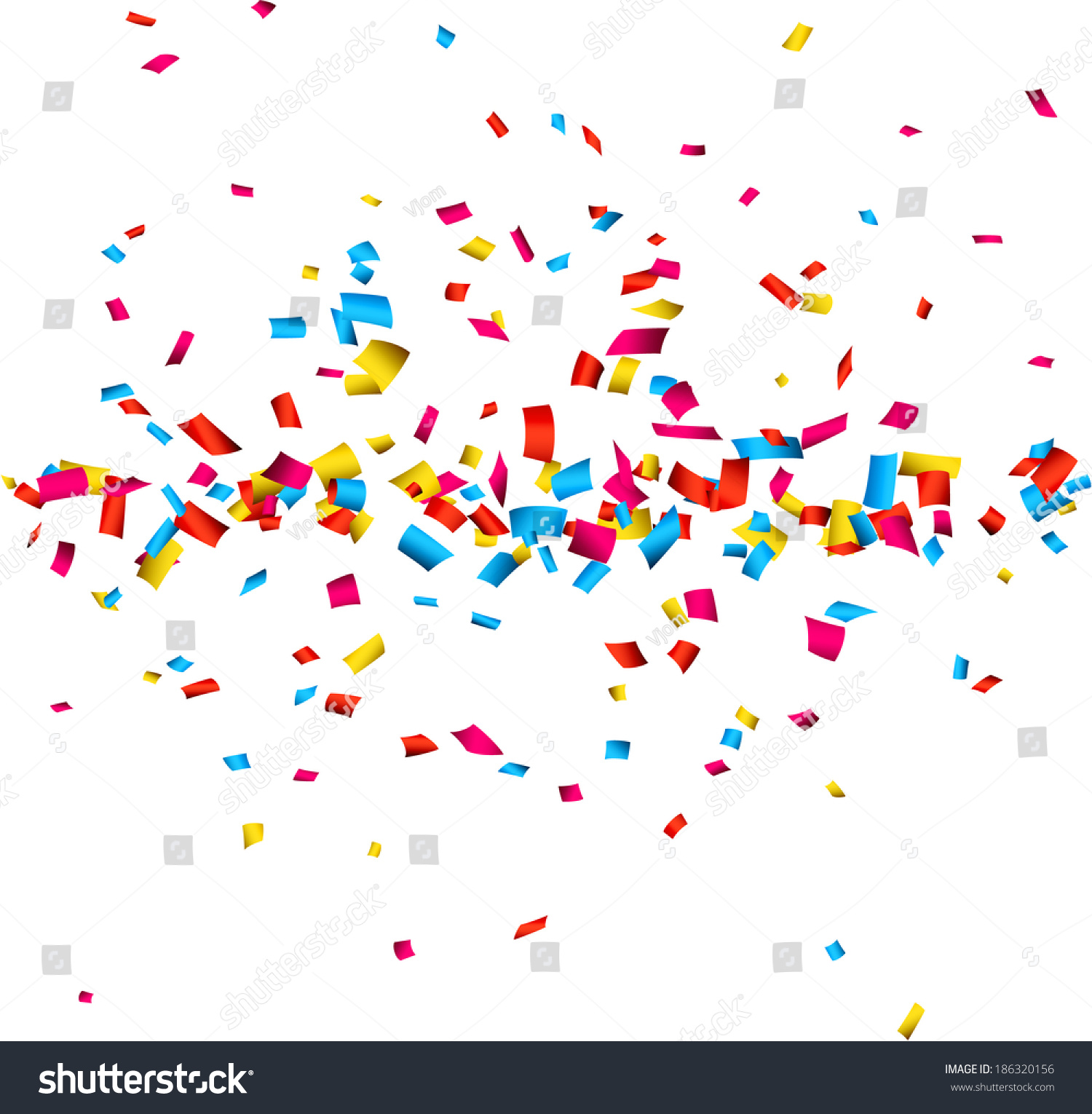 Colorful Celebration Background Confetti Vector Illustration Stock Vector Royalty Free 1254