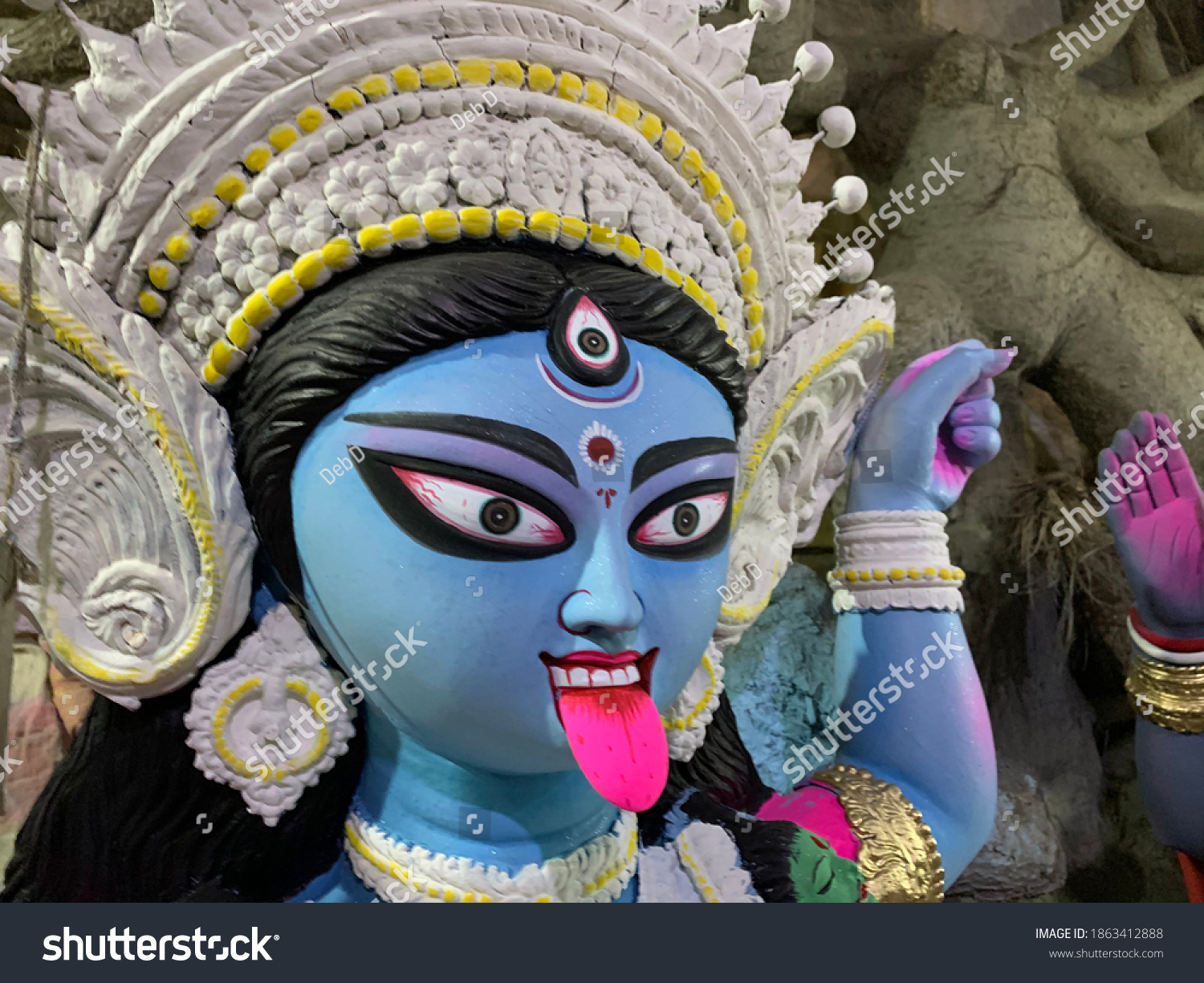 Celebrating Kali Puja Kolkata India Stock Photo 1863412888 Shutterstock