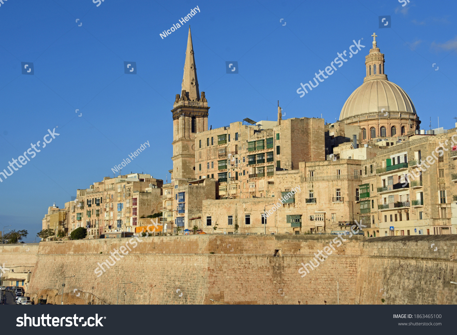 Valetta Sunset Dome Basilica Our Lady Stock Photo 1863465100 | Shutterstock