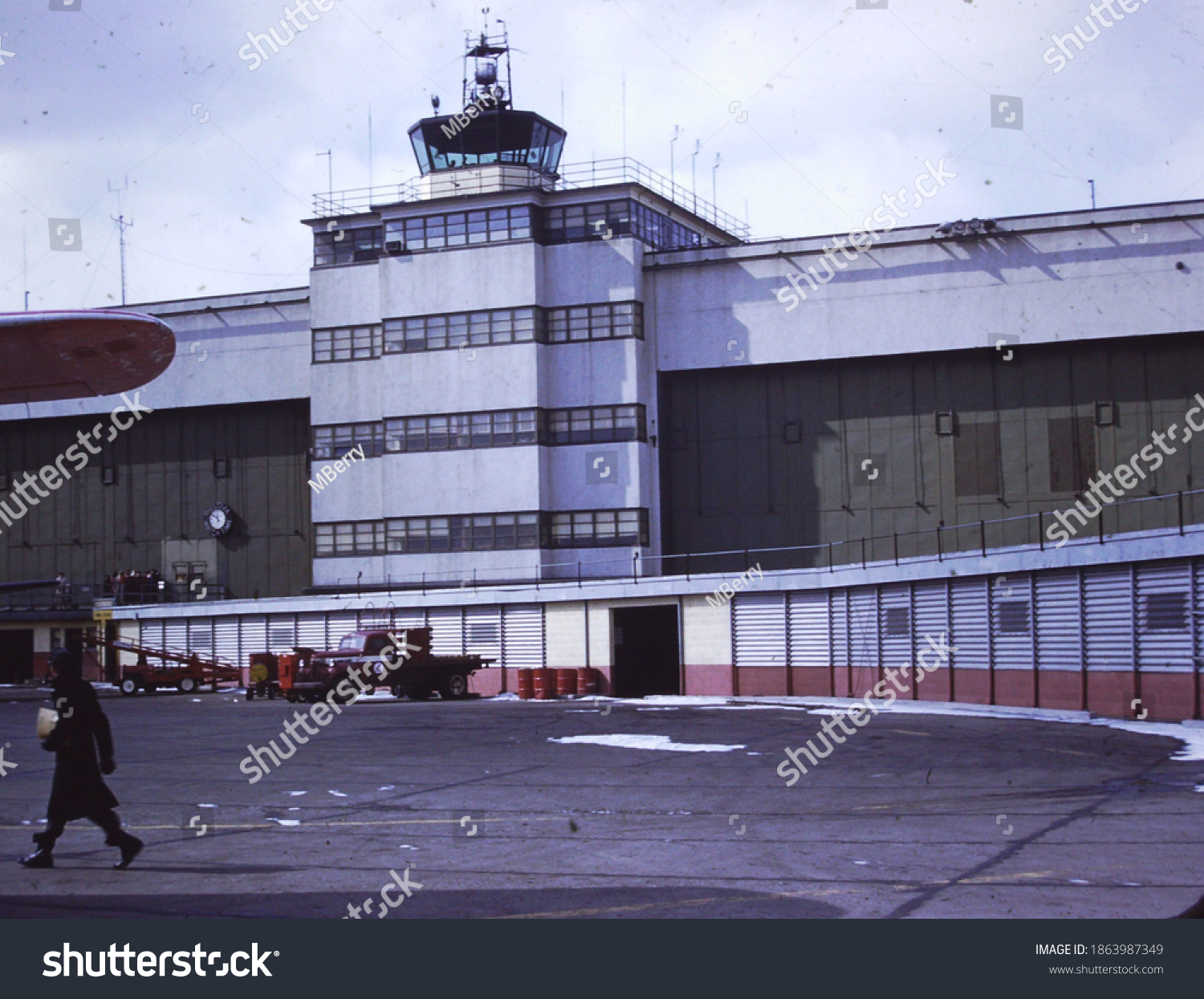 Airport Control Tower Circa 1960s Stock Photo 1863987349 | Shutterstock