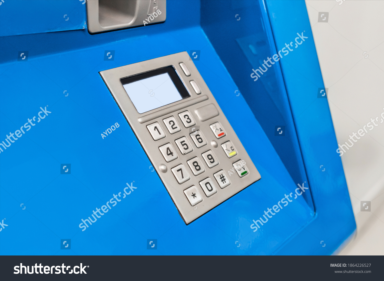 Keypad Screen Dialing Numbers Symbols Pincode Stock Photo 1864226527