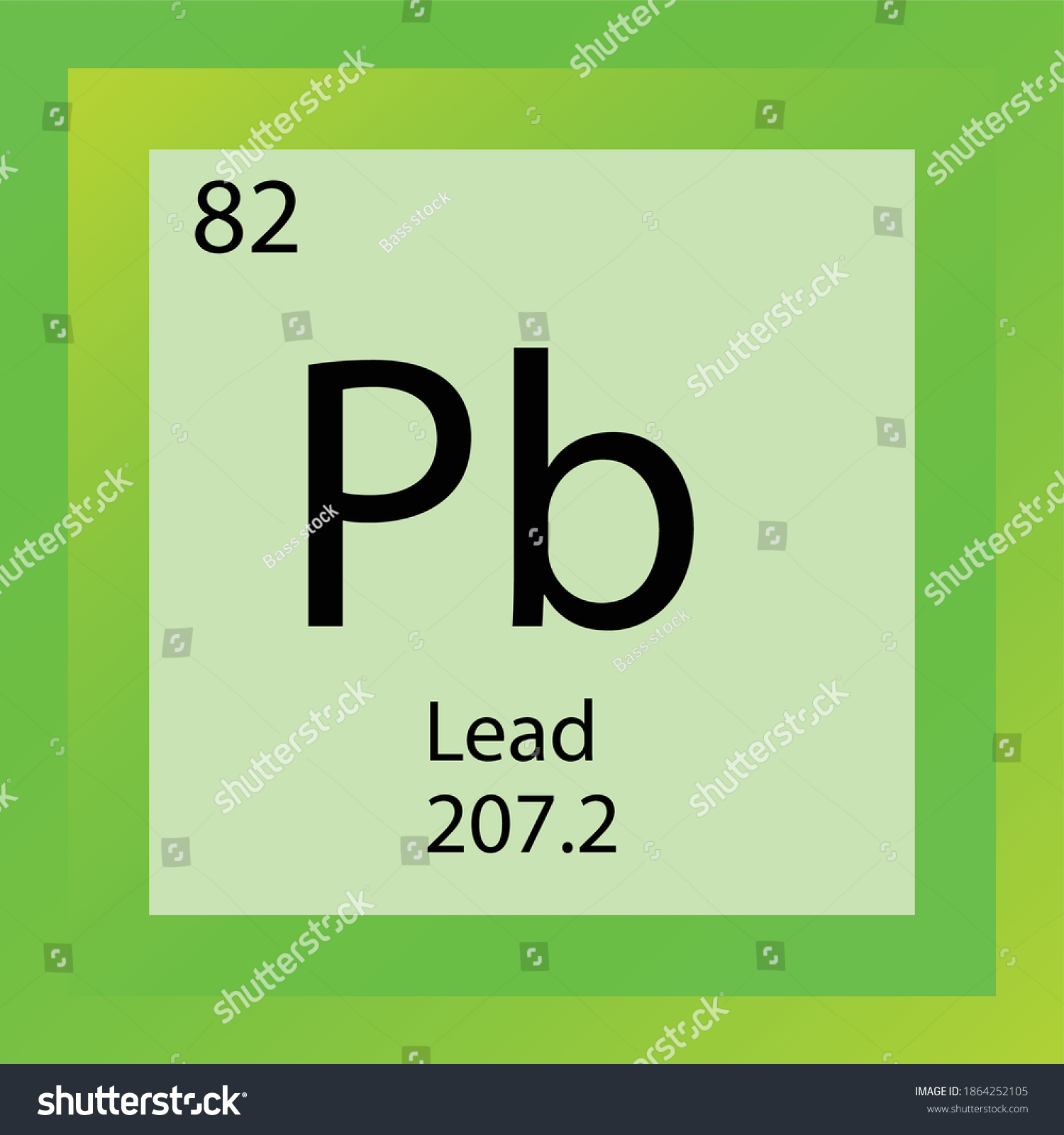 Pb Lead Chemical Element Periodic Table Stock Vector (Royalty Free ...