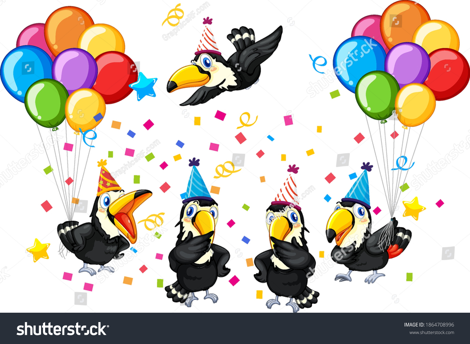 bird-group-party-theme-isolated-on-stock-vector-royalty-free