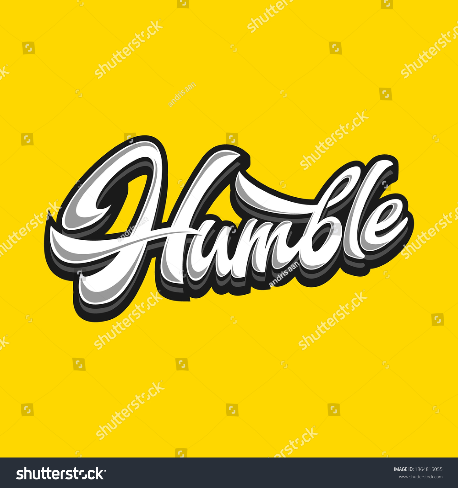 Logo Humble Lettering Logo Graffiti Designers Stock Vector (Royalty ...