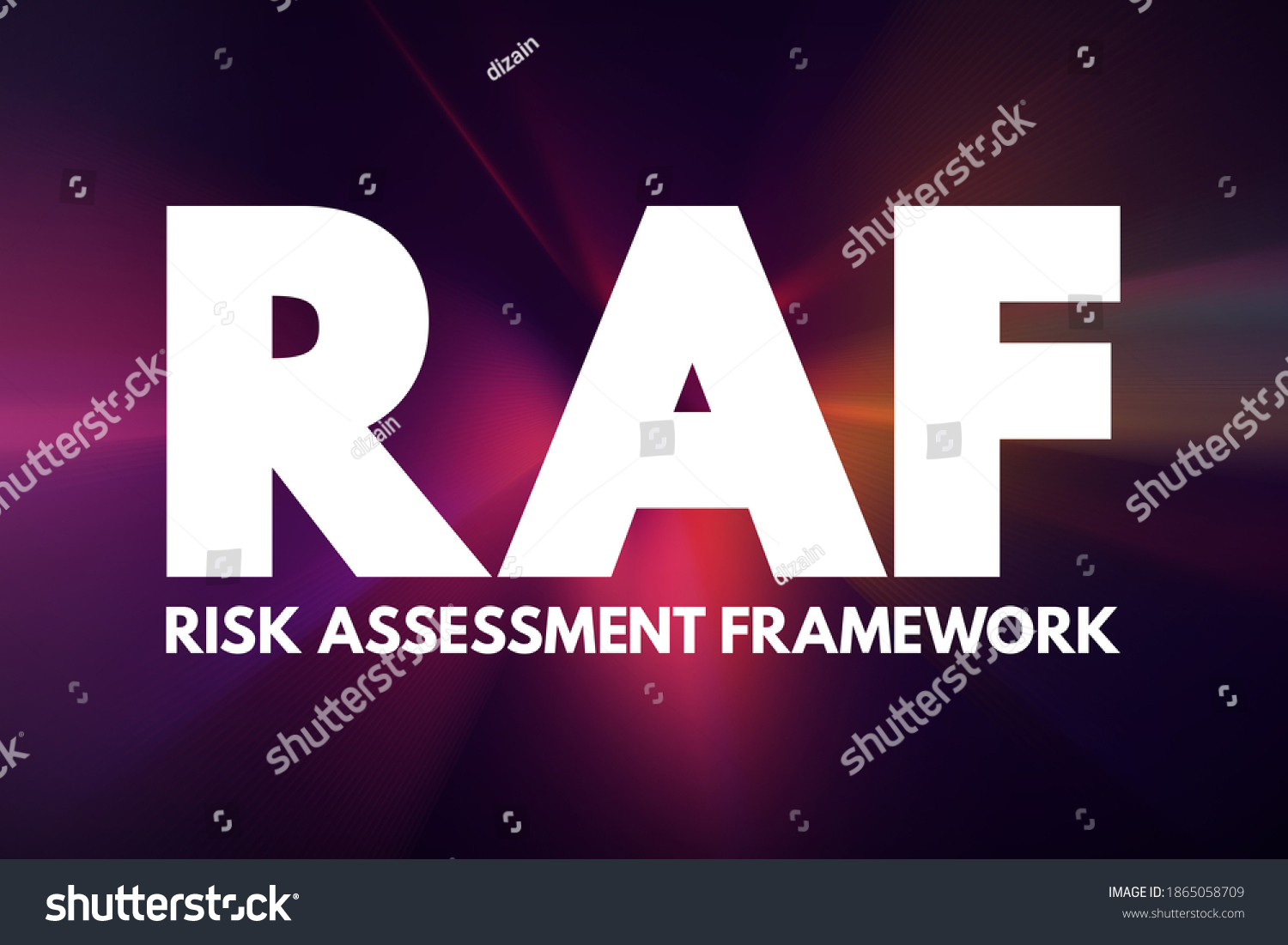 Raf Risk Assessment Framework Approach Prioritizing Stock Illustration ...