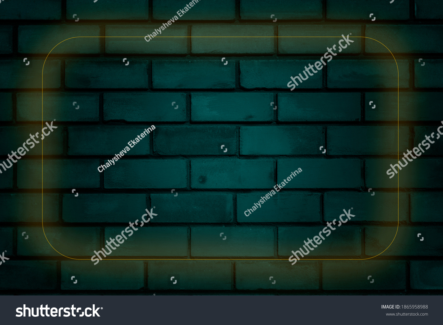 Dark Emerald Green Brick Wall Film Stock Photo Shutterstock