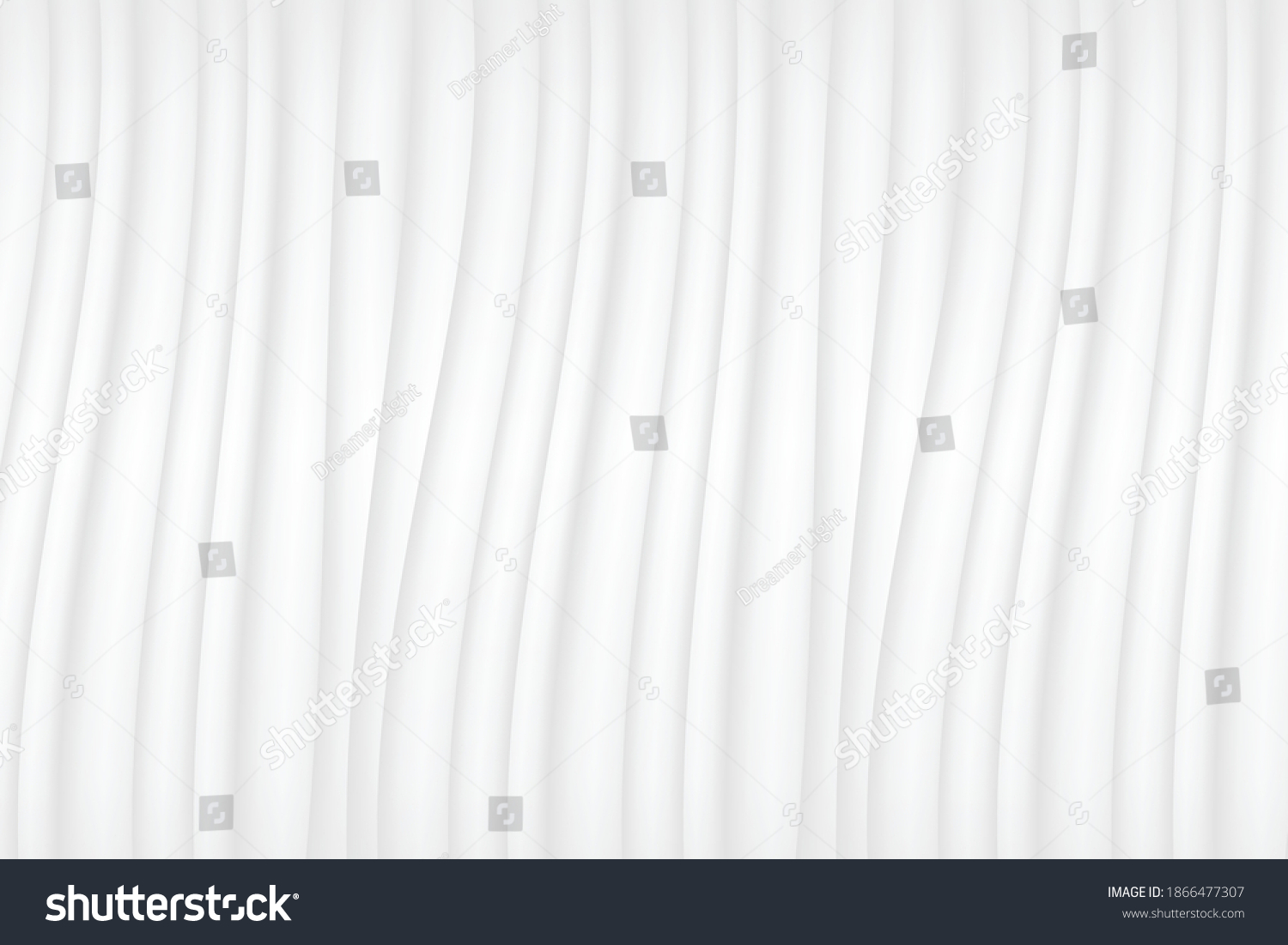 White Curtain Background Luxury Vector Illustration Stock Vector