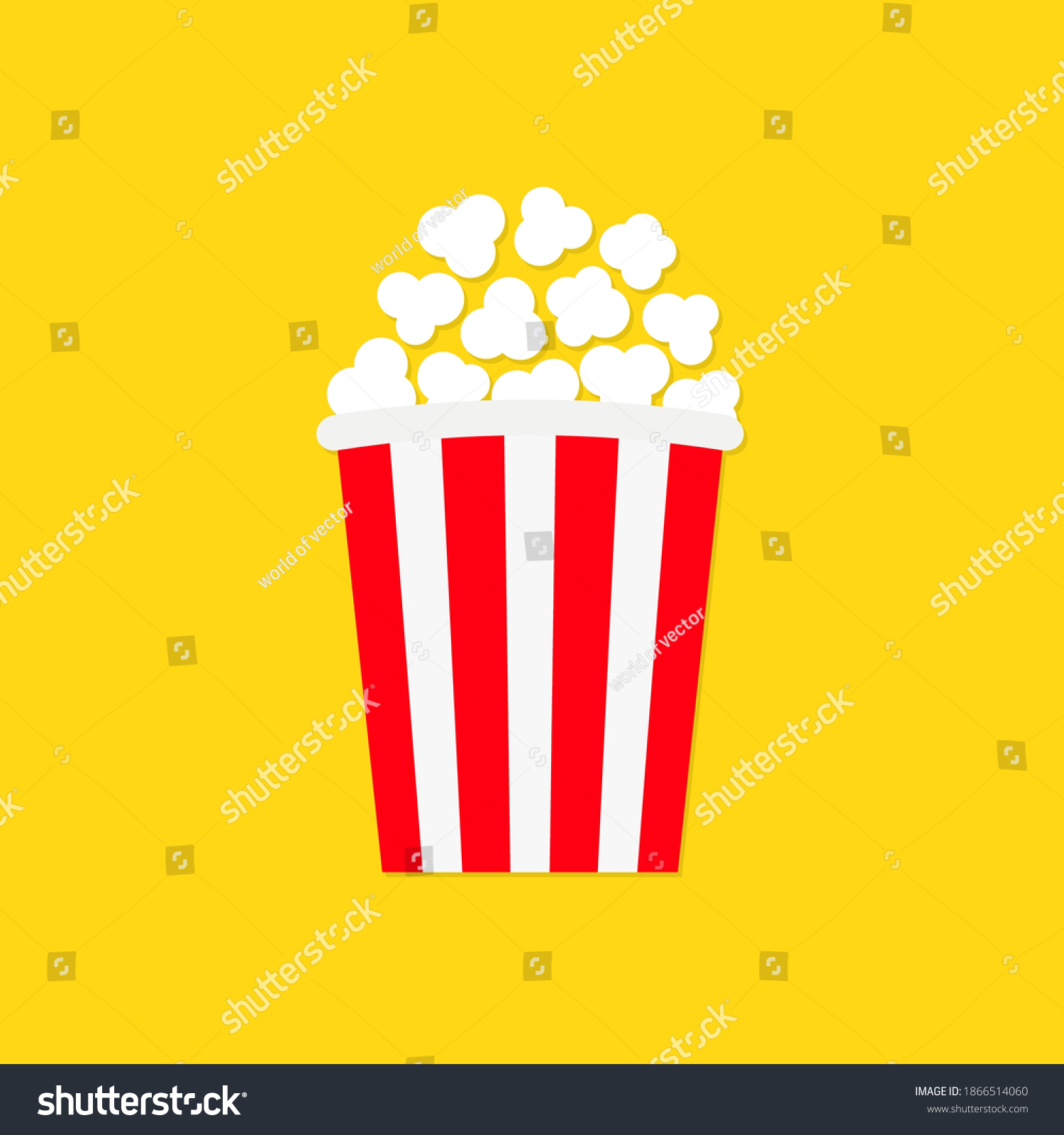 Popcorn Icon Cinema Movie Night Big Stock Vector (Royalty Free ...