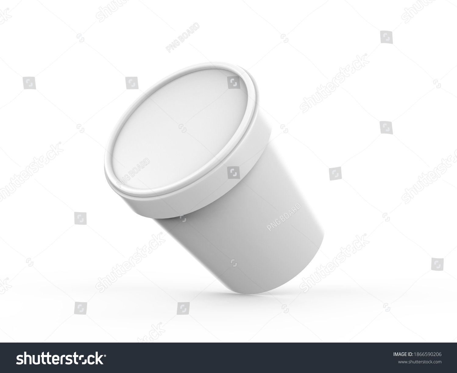 White Ice Cream Tub Mockup On Stock Illustration 1866590206 | Shutterstock