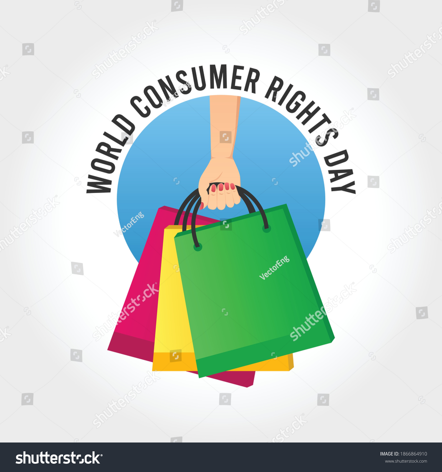 World Consumer Rights Day Vector Illustration Stock Vector (Royalty ...