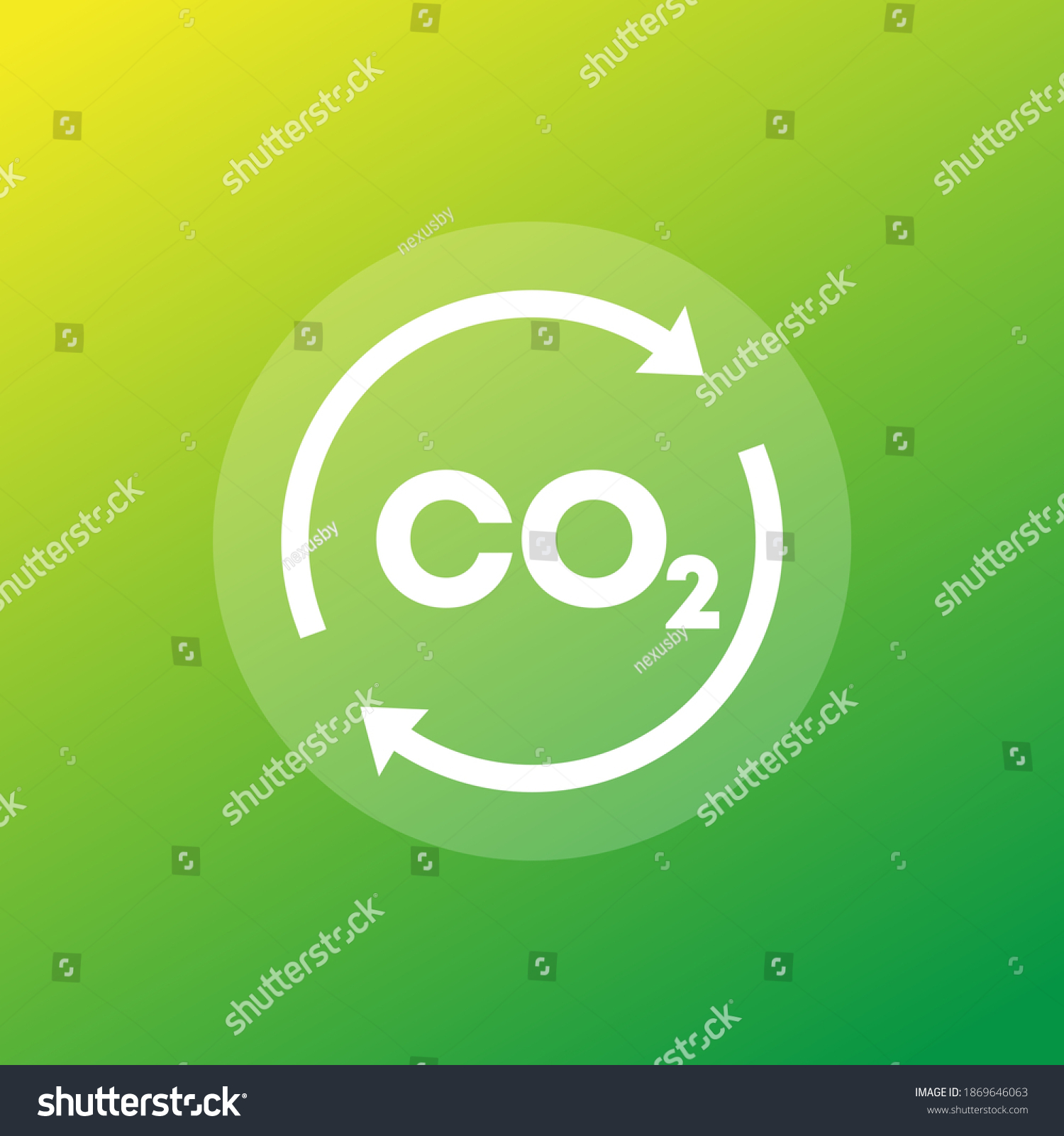 Carbon Dioxide Co2 Gas Vector Icon Stock Vector (Royalty Free ...