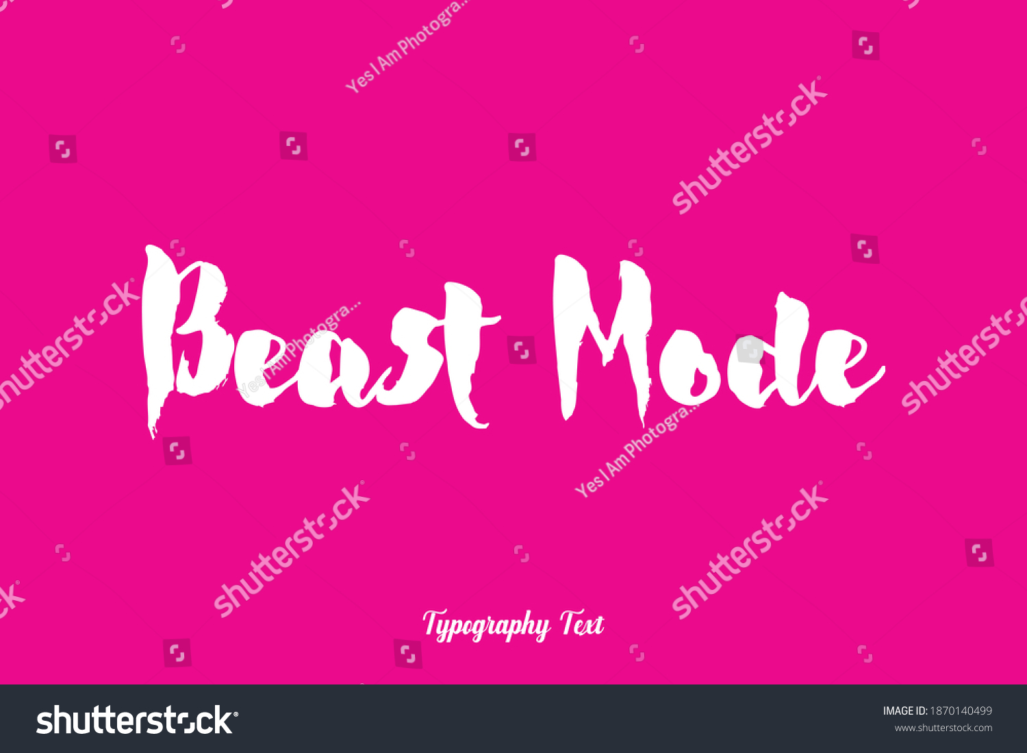 Bold Typography Text Phrase Beast Mode Stock Vector (Royalty Free ...