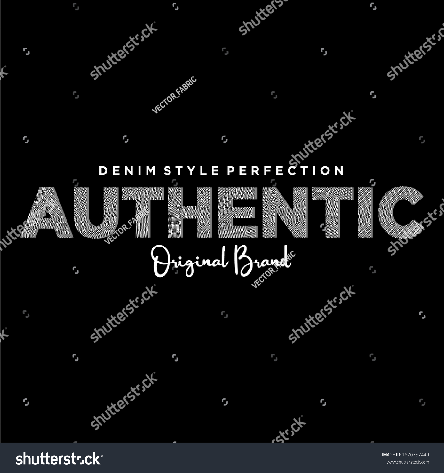 Authentic Word Design Polka Dots Background Stock Vector (Royalty Free ...
