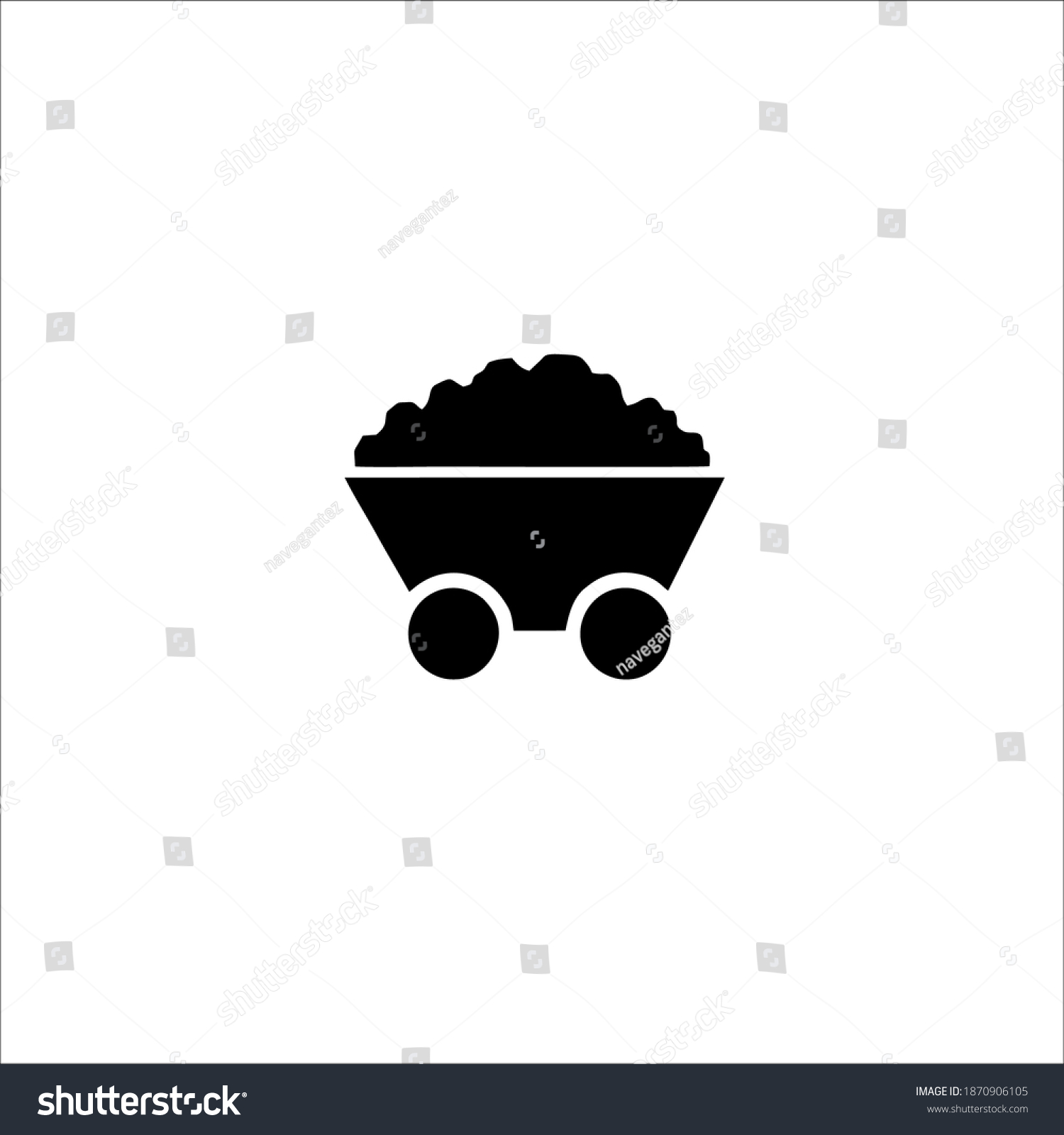 Coal Miner Symbol Logo Vector Illustration Stock Vector (Royalty Free ...