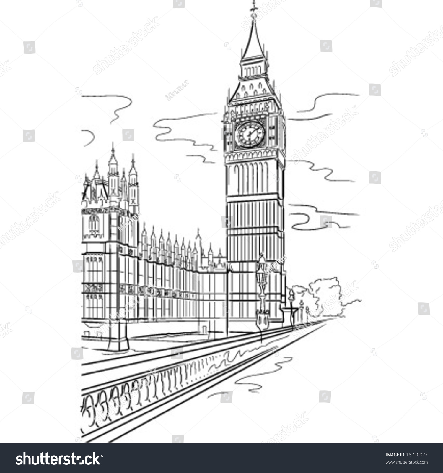 Vector Tower Stock Vector (Royalty Free) 18710077 | Shutterstock