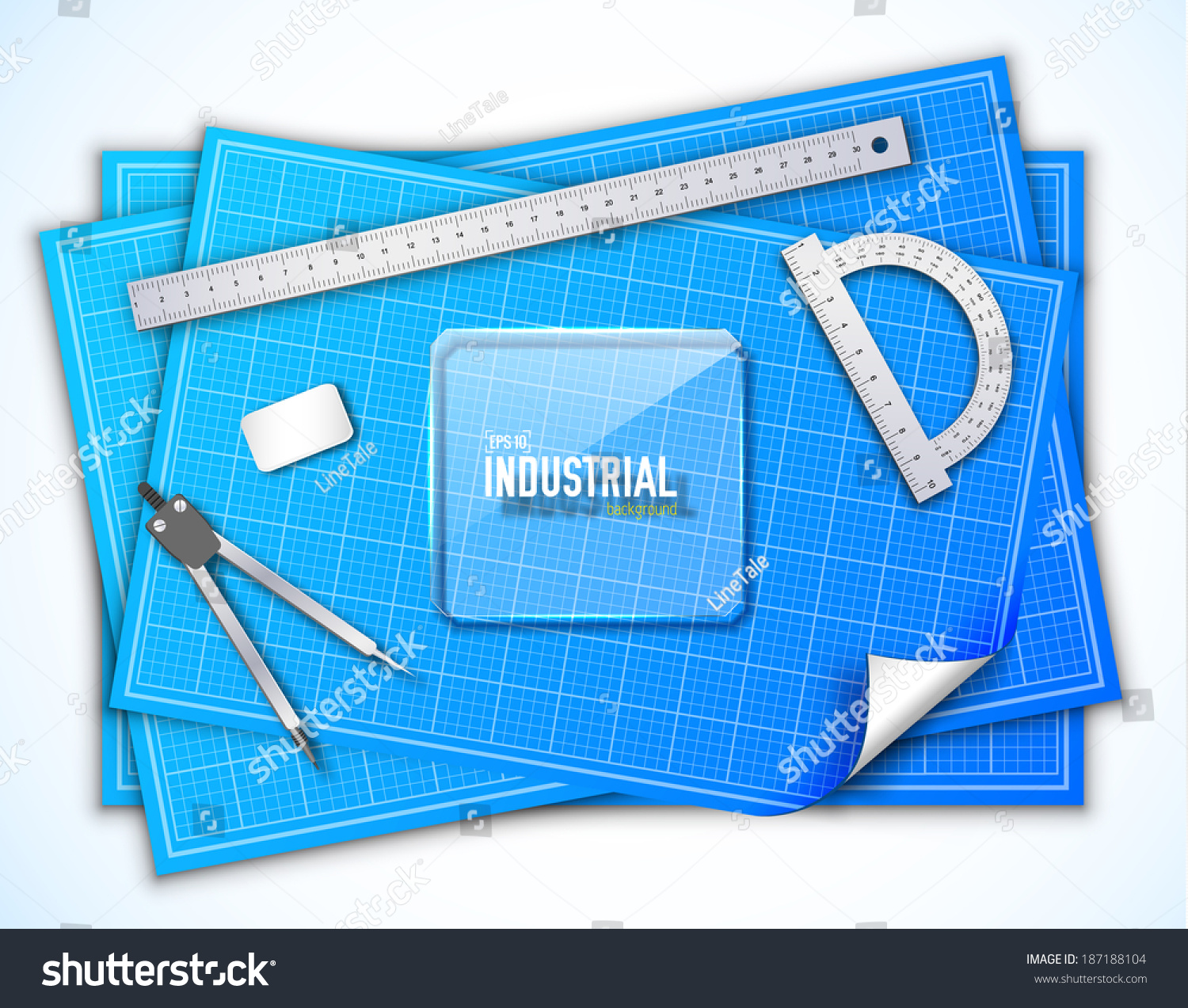 Architect Background Concept Vector Illustration Stock Vector (Royalty ...